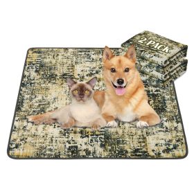 Qeils Washable Pee Pads for Dogs, 2 Pack Reusable Puppy Pads 36"x41" Super Absorbent Leakproof Dog Training Pads, Non-Slip Potty Pads for Floor, (size: 36"*41"(Pack of 2))